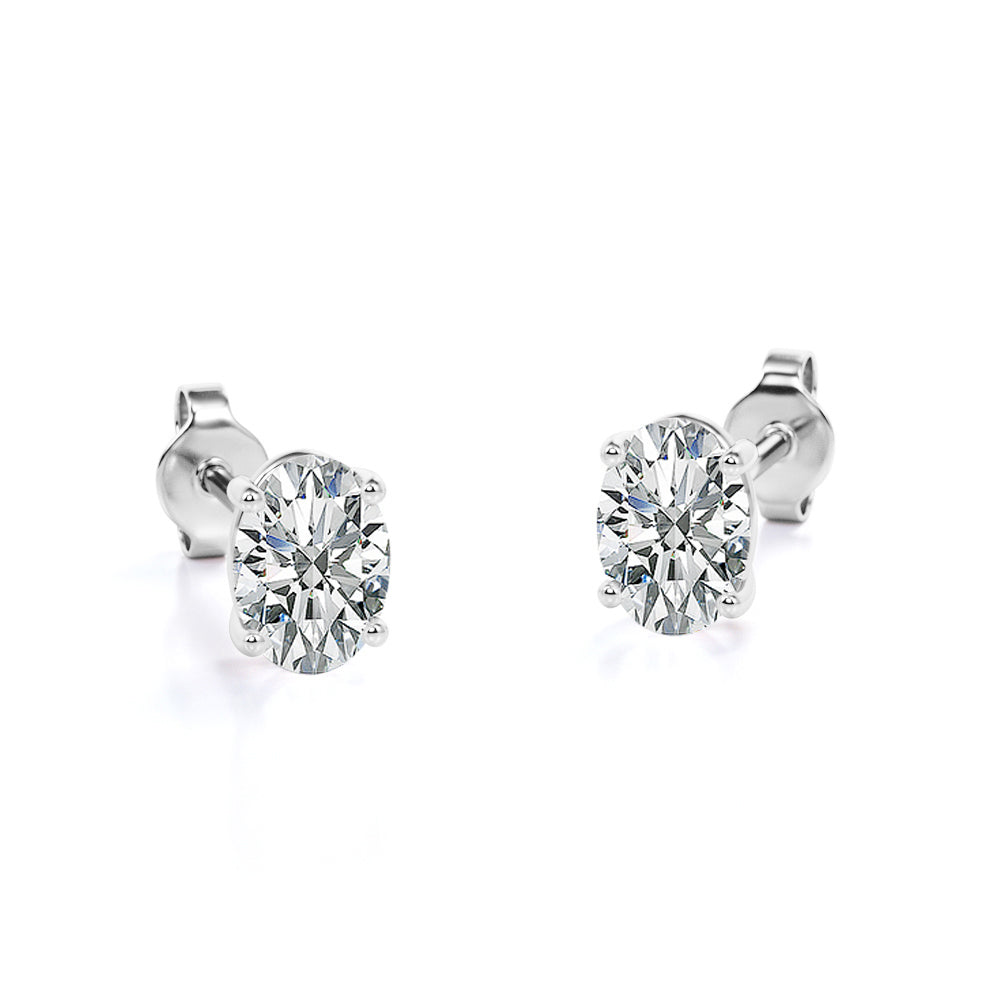 Beautiful Gift Set of 3 Carat Oval Moissanite with Ring, Earrings & Pendant