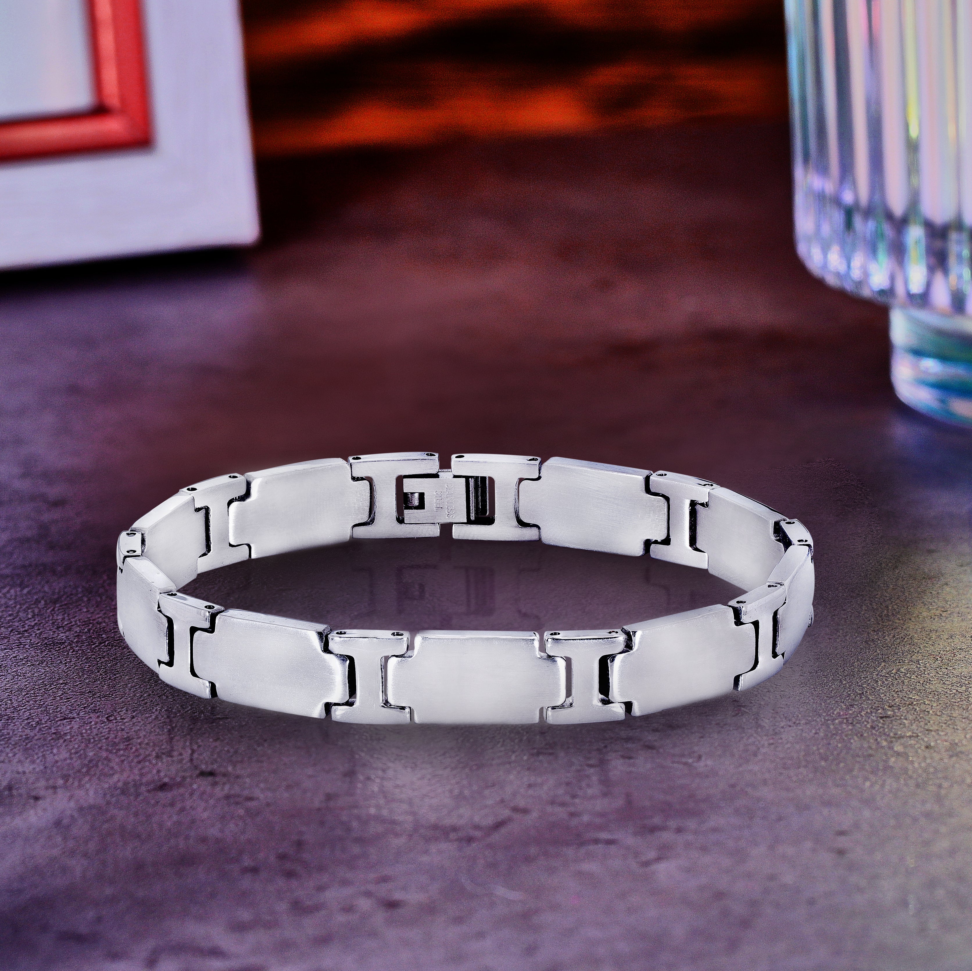 Special Men's H-Shaped Link Chain Bracelet