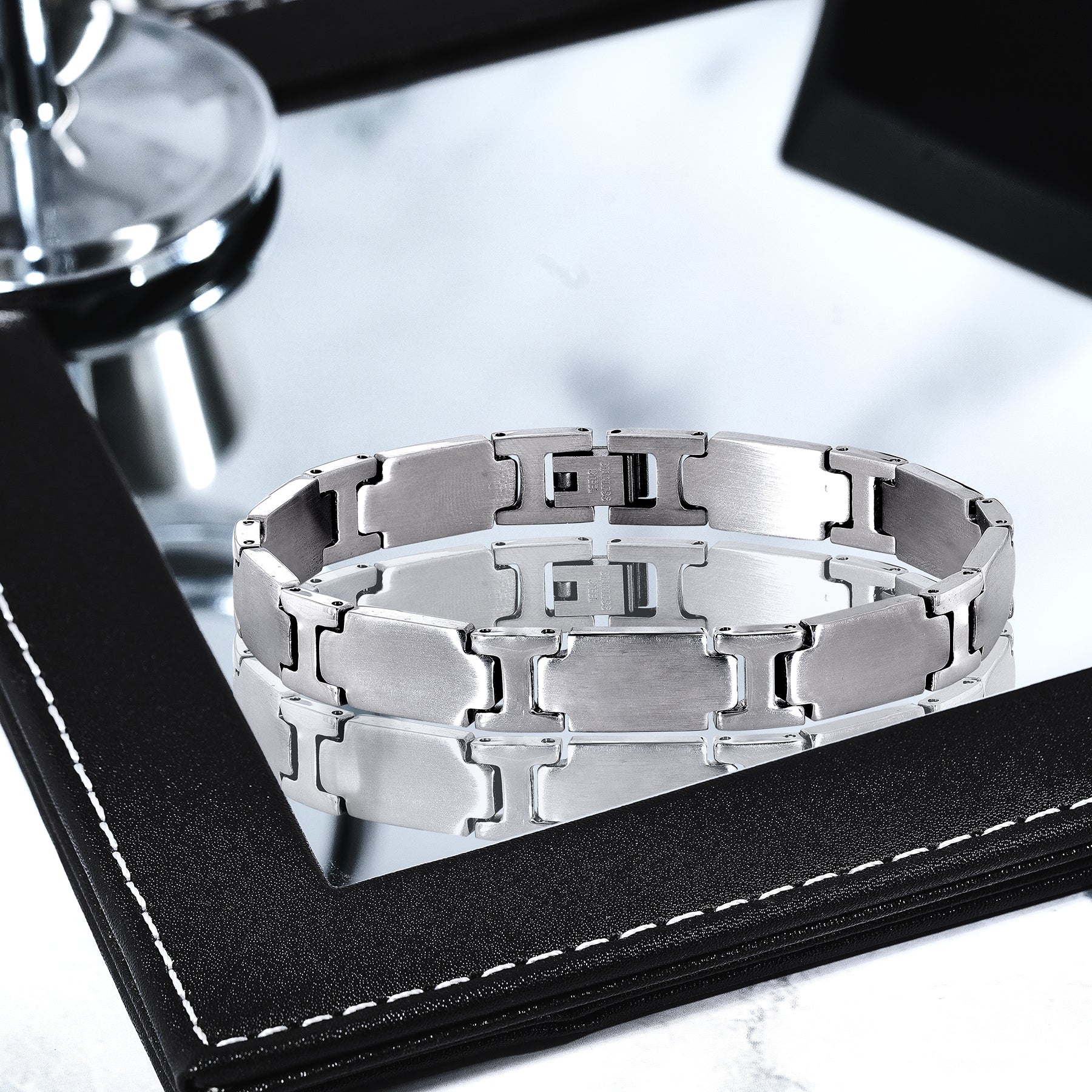 Special Men's H-Shaped Link Chain Bracelet