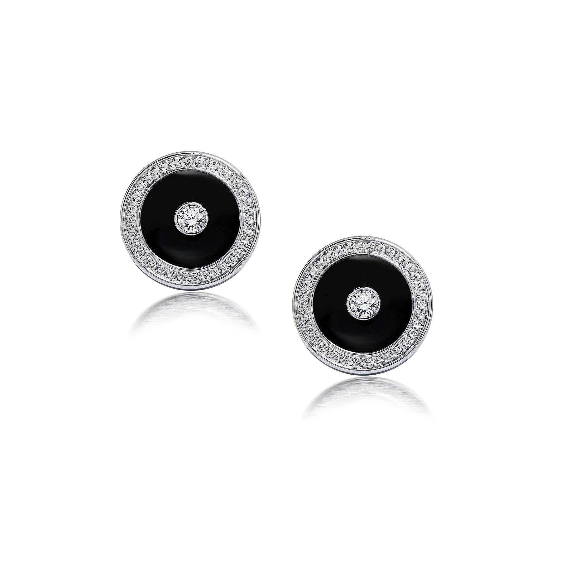 Radiant Sparkling Stone Enamel Cufflinks and Tie Pin Clip Set- Men's Suit Accessories