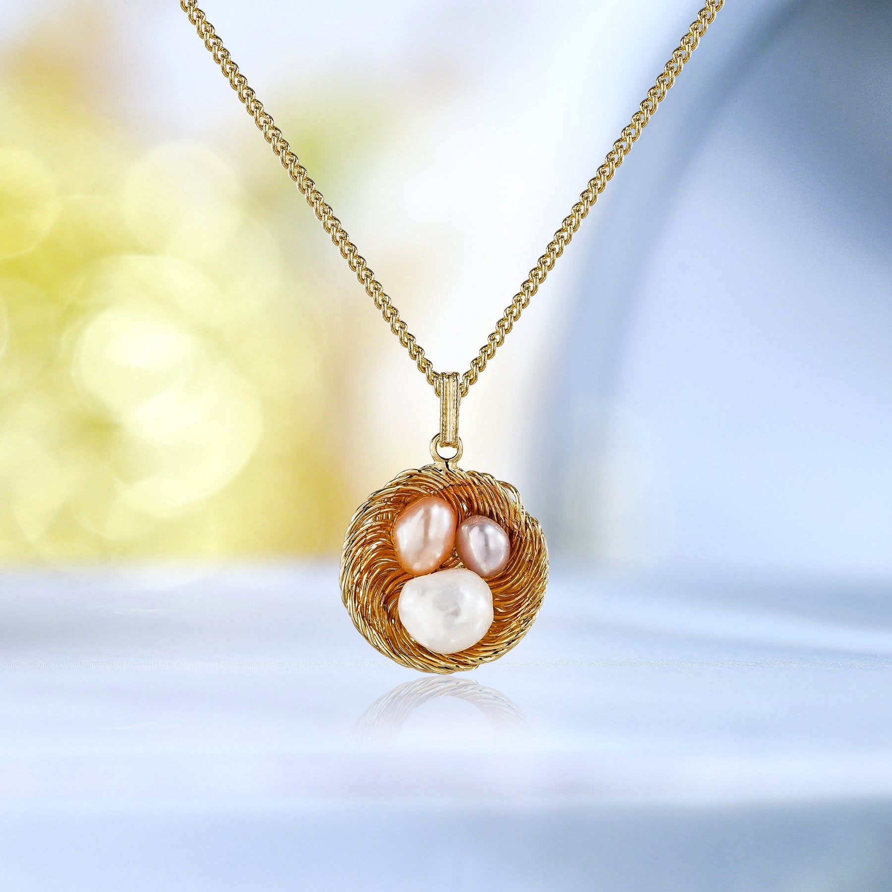 Bird Nest Pearl Pendant Necklace - Cute Dainty Necklace - Latest Fashion Jewelry