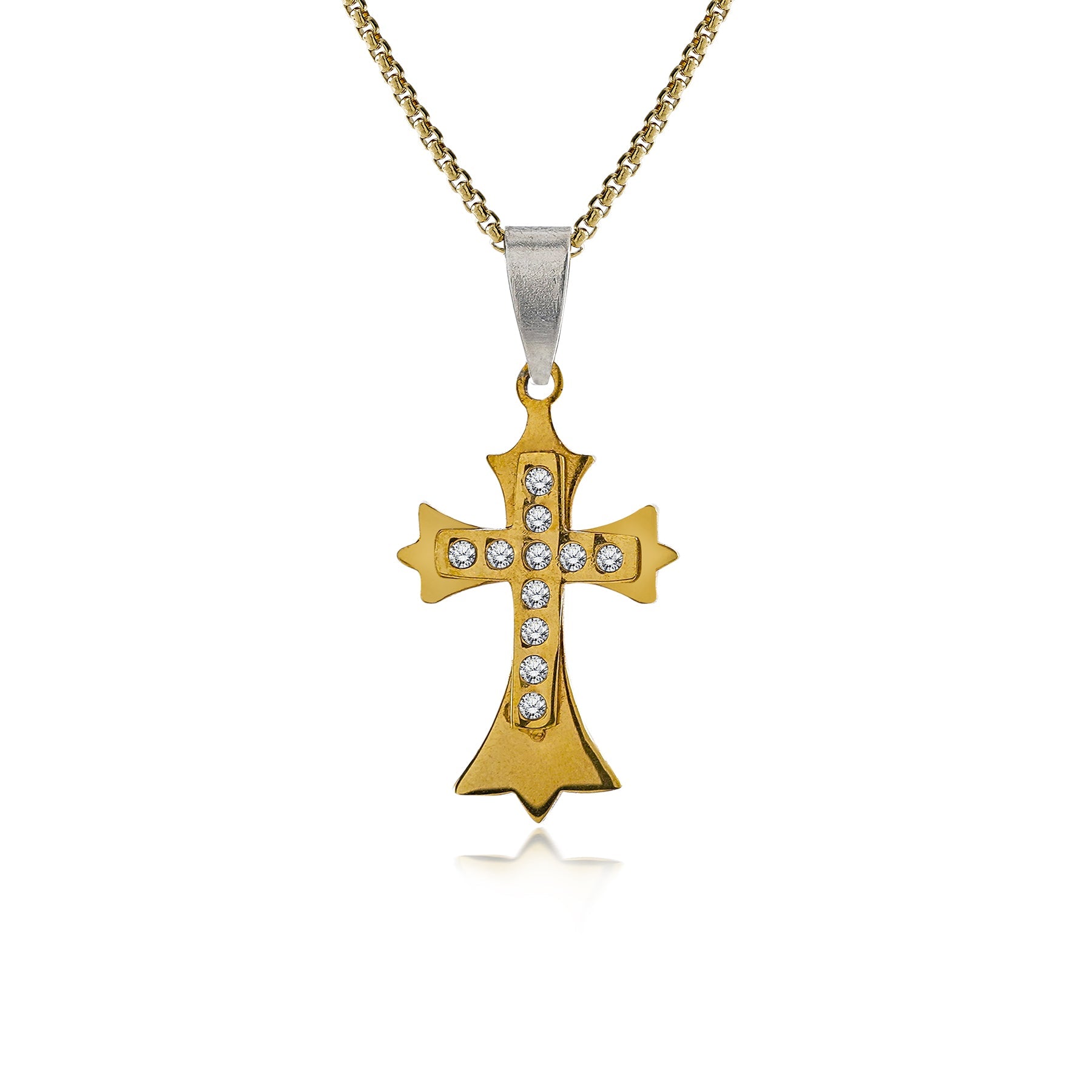 Vintage Ornate Cross Pendant Necklace - Women's Cross Pendant - Faith Jewelry