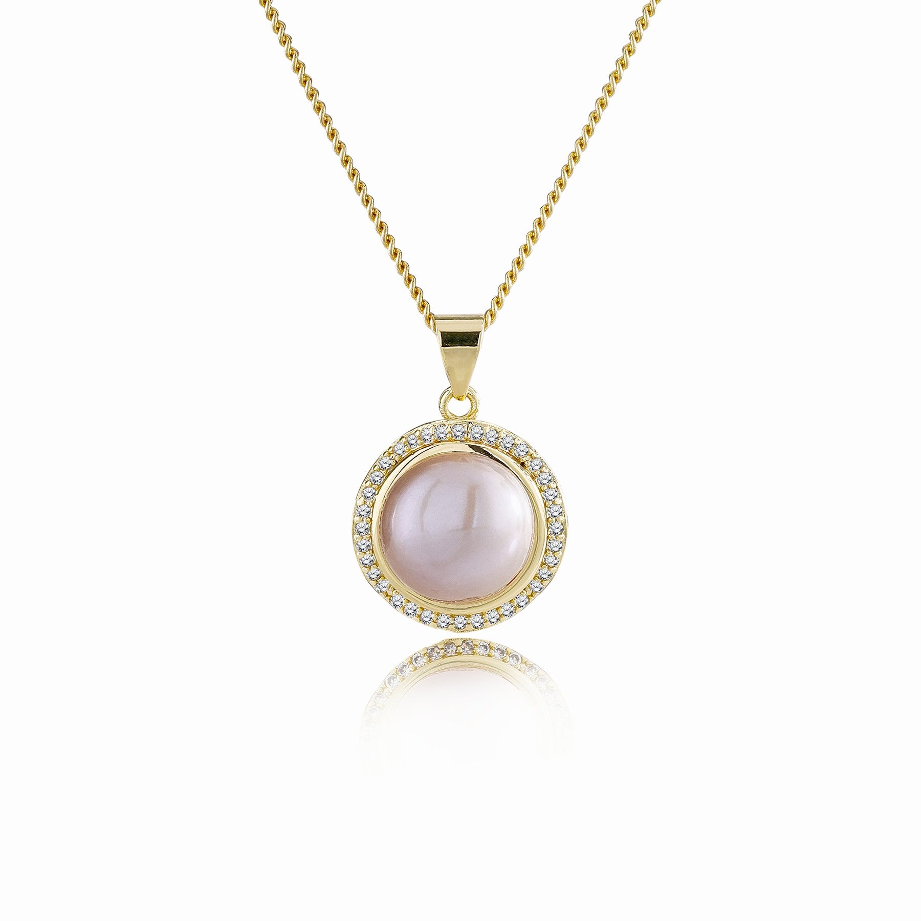 Simple 10mm Pearl Pendant Necklace - Classic Everyday Jewelry - Anniversary Gift