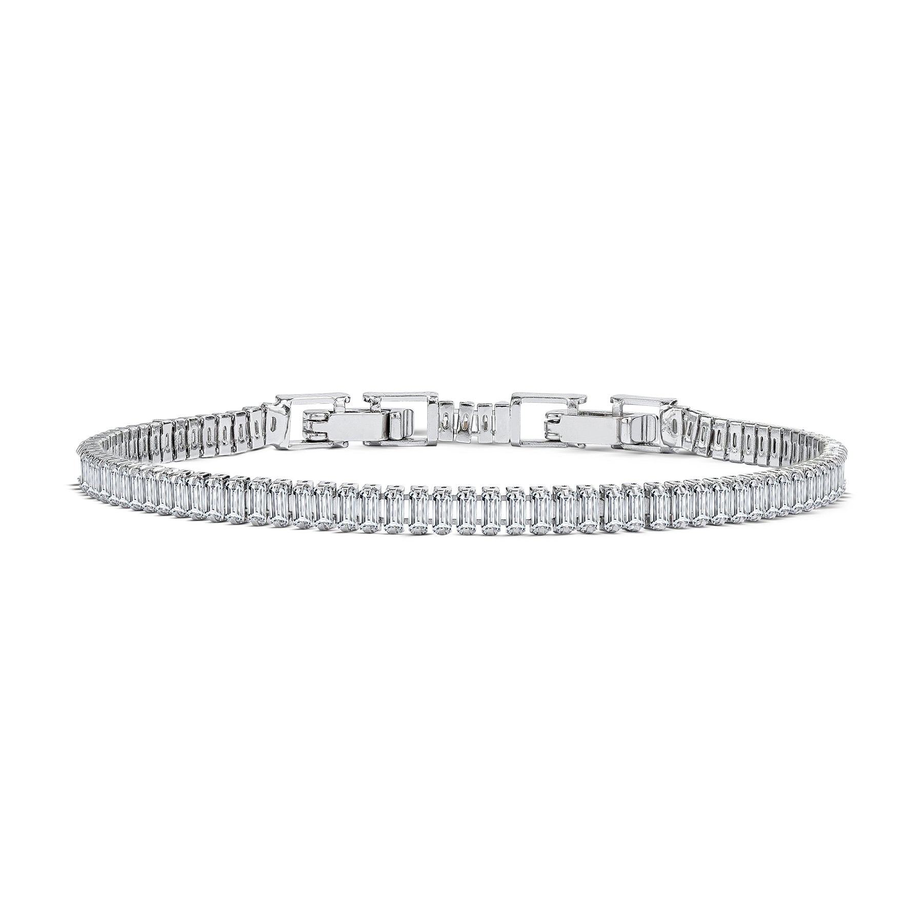 Special 13 Carat Baguette Cut Cubic Zirconia Women's Tennis Bracelet - Unique Fashion Jewelry