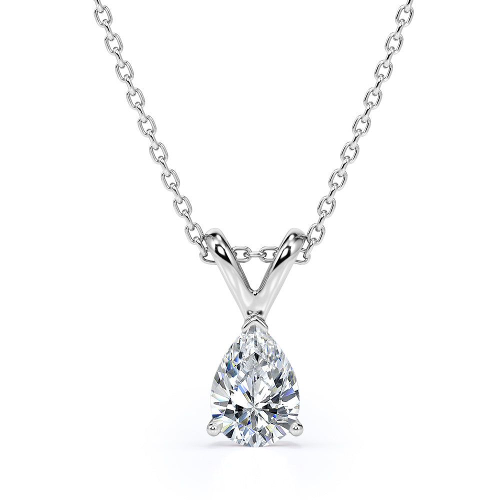 Beautiful Gift Set of 3 Carat Pear cut Moissanite with Ring, Earrings & Pendant